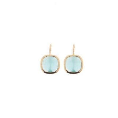 Aquaforte - Orecchini Monachella - Pietra Quadra - Azzurro Baby