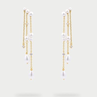 Rue Des Mille - Orecchini Pearl Rain - Perle - Argento 925
