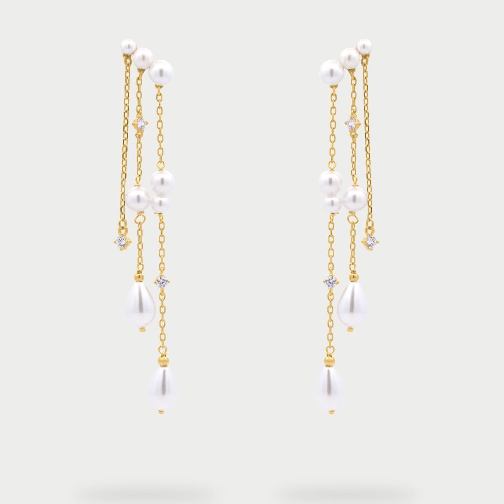 Rue Des Mille - Orecchini Pearl Rain - Perle - Argento 925