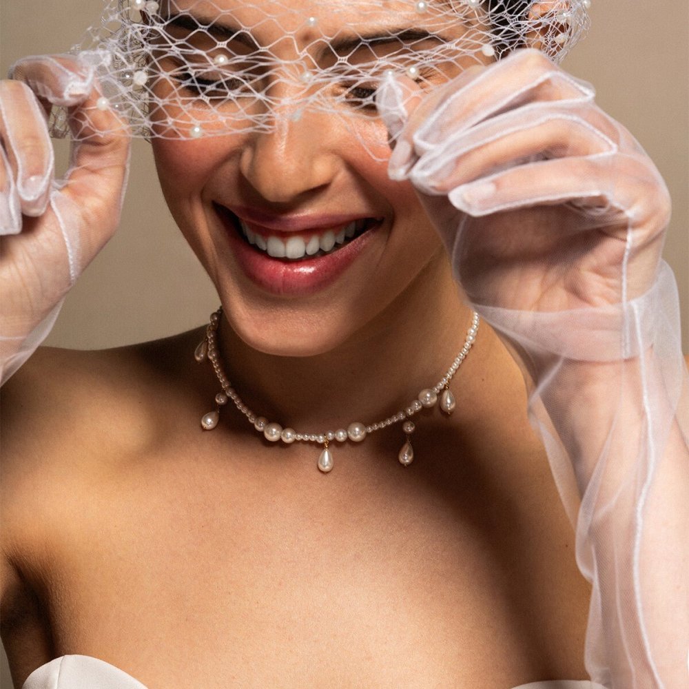 Rue Des Mille - Choker Seraphine - Argento 925 - Perle Di Madreperla
