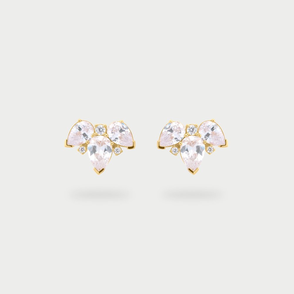 Rue Des Mille - Orecchino Pure Lotus - Argento 925 - Perle