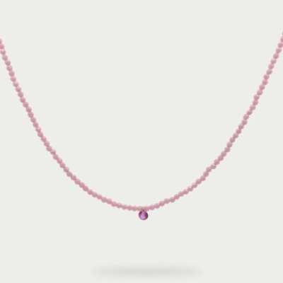Rue Des Mille - Girocollo Pepite Zirconi Milky - Argento 925 - Colorato