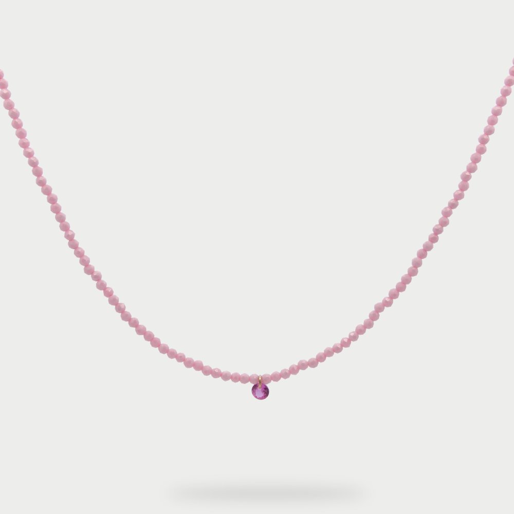 Rue Des Mille - Girocollo Pepite Zirconi Milky - Argento 925 - Colorato