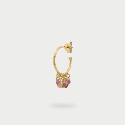 Rue Des Mille - Mono-Orecchino Hoop - Zirconi - Argento 925