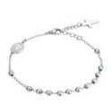 Luca Barra - Bracciale Rosario Uomo - Acciaio Nero - Sfere 4Mm