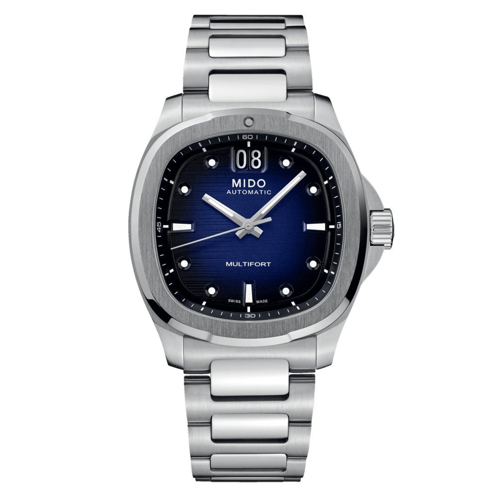 Mido - Multifort Tv Big Date - Acciaio Inossidabile - Blu