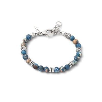 Giovanni Raspini - Bracciale Tango - Argento 925 - Agata Azzurra