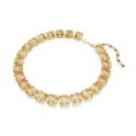 Swarovski - Collana Tennis Millenia - Cristalli Caramello - Placcato Oro