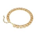 Swarovski - Collana Tennis Millenia - Cristalli Caramello - Placcato Oro