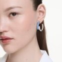 Swarovski - Orecchini Matrix - Zirconi Blu - Placcatura Rodio