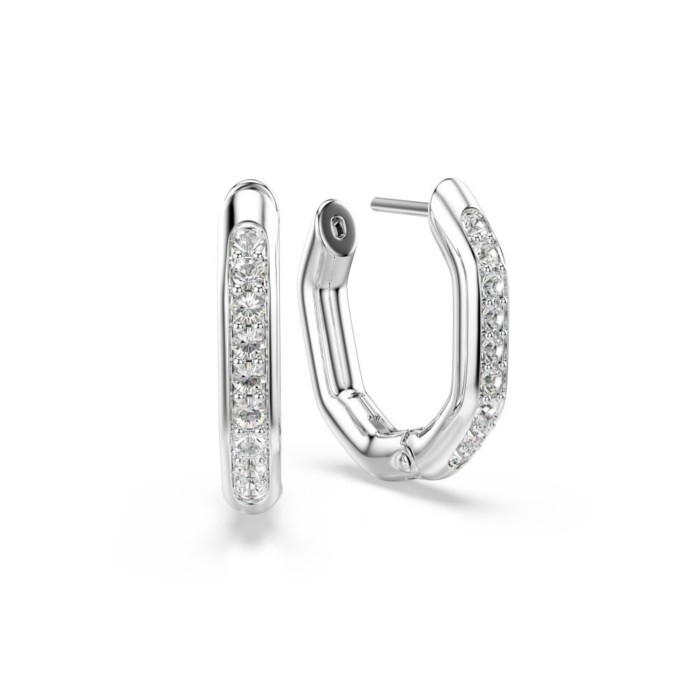Swarovski - Orecchini Dextera Octagon - Placcati Rodio - Cristalli