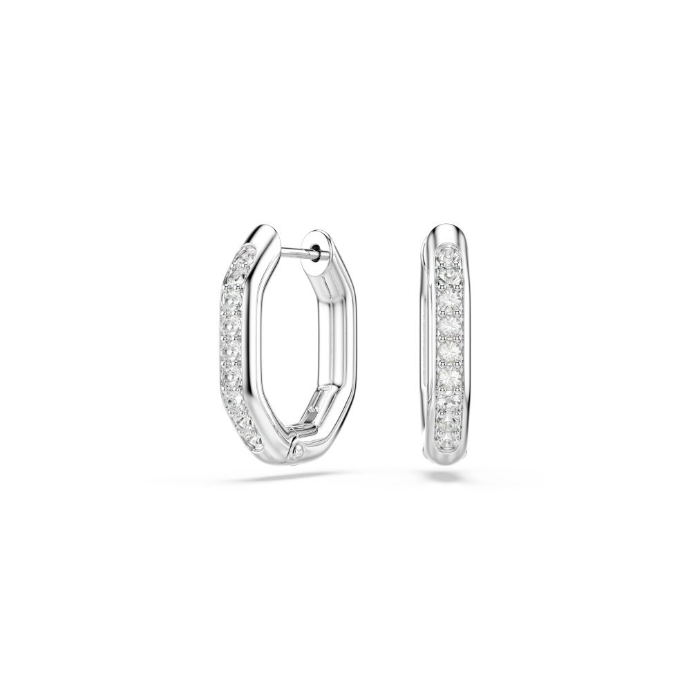 Swarovski - Orecchini Dextera Octagon - Placcati Rodio - Cristalli