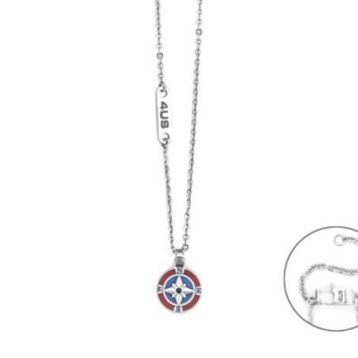 4Us Cesare Paciotti - Collana Rosa Dei Venti - Argento - Donna