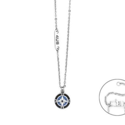 4Us Cesare Paciotti - Collana Rosa Dei Venti - Argento - Donna