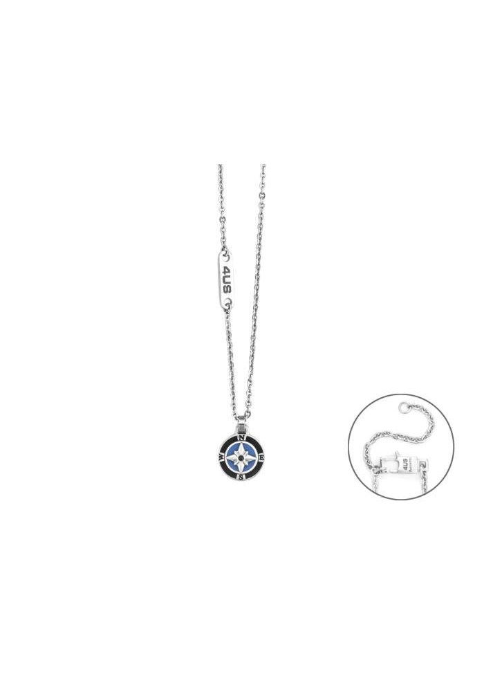 4Us Cesare Paciotti - Collana Rosa Dei Venti - Argento - Donna