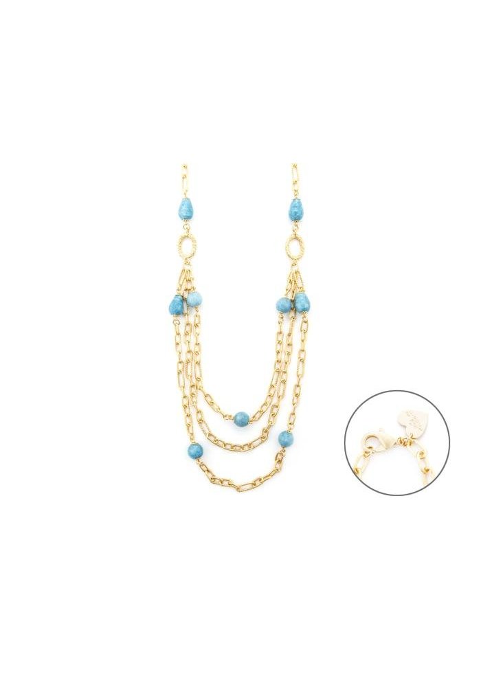 4Us Cesare Paciotti - Collana Angelite - Argento - Donna