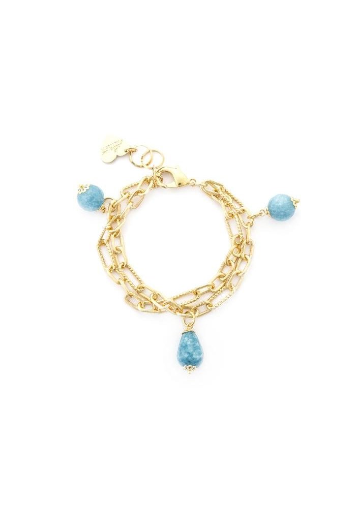 4Us Cesare Paciotti - Bracciale Angelite - Argento - Donna