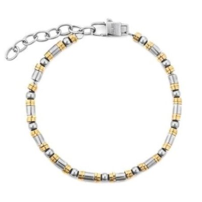 4Us Cesare Paciotti - Bracciale Tubetti - Acciaio - Pvd Oro