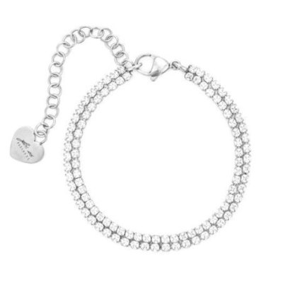 4Us Cesare Paciotti - Bracciale Tennis - Diamanti - Oro Bianco