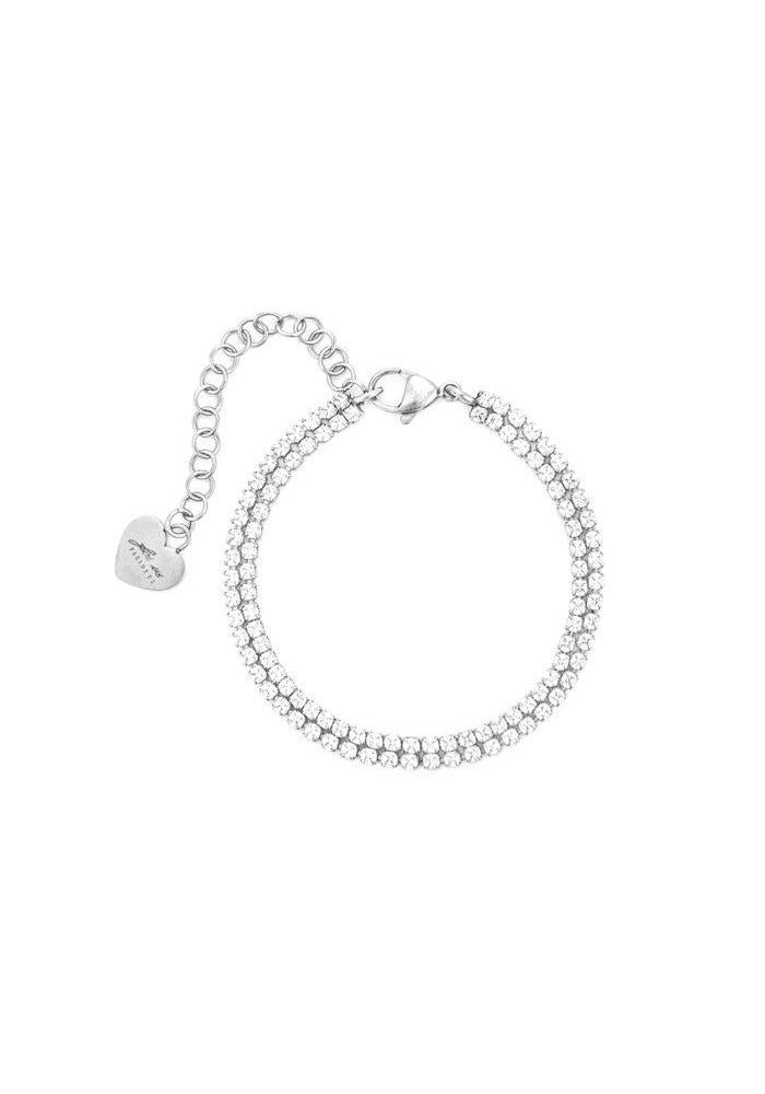 4Us Cesare Paciotti - Bracciale Tennis - Diamanti - Oro Bianco