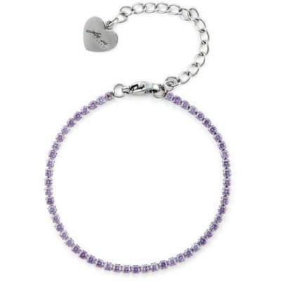 4Us Cesare Paciotti - Bracciale Tennis - Acciaio - Cristalli