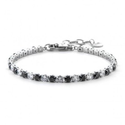 4Us Cesare Paciotti - Bracciale Tennis - Acciaio - Zirconi