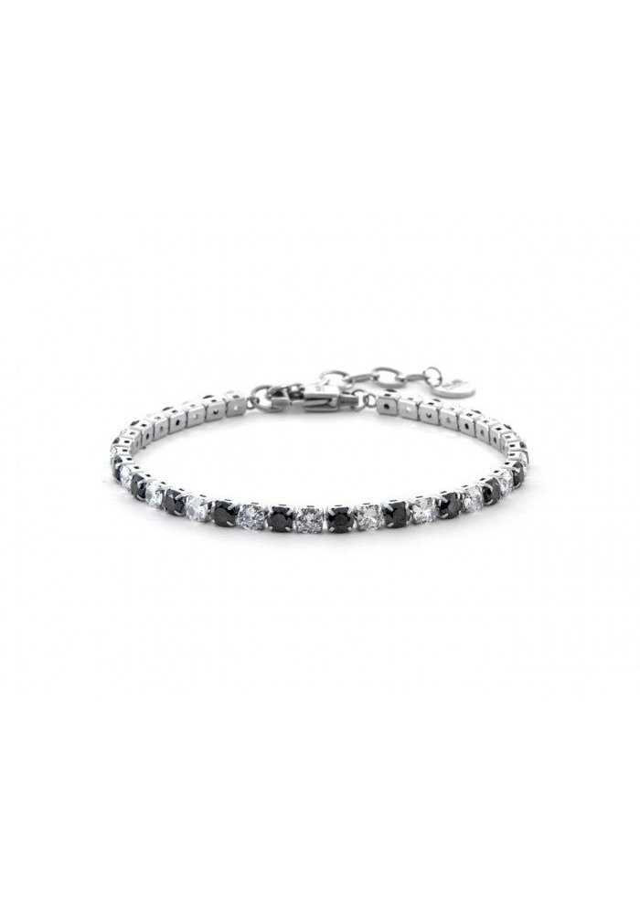 4Us Cesare Paciotti - Bracciale Tennis - Acciaio - Zirconi