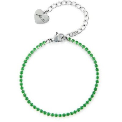 4Us Cesare Paciotti - Bracciale Tennis - Acciaio - Cristalli