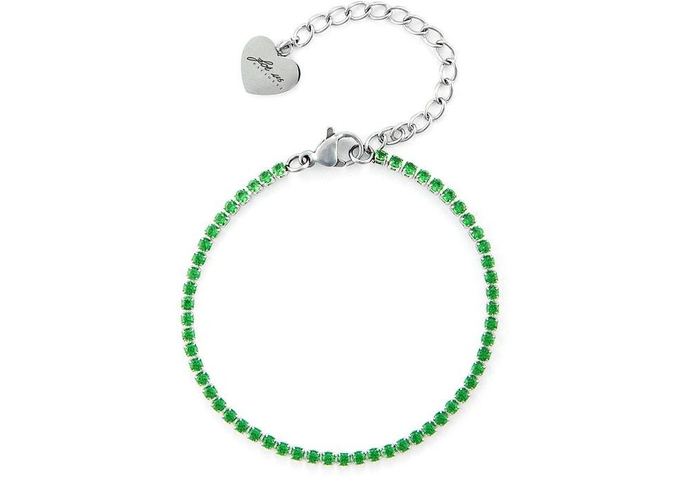 4Us Cesare Paciotti - Bracciale Tennis - Acciaio - Cristalli
