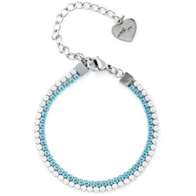 4Us Cesare Paciotti - Bracciale Tennis - Acciaio - Cristalli