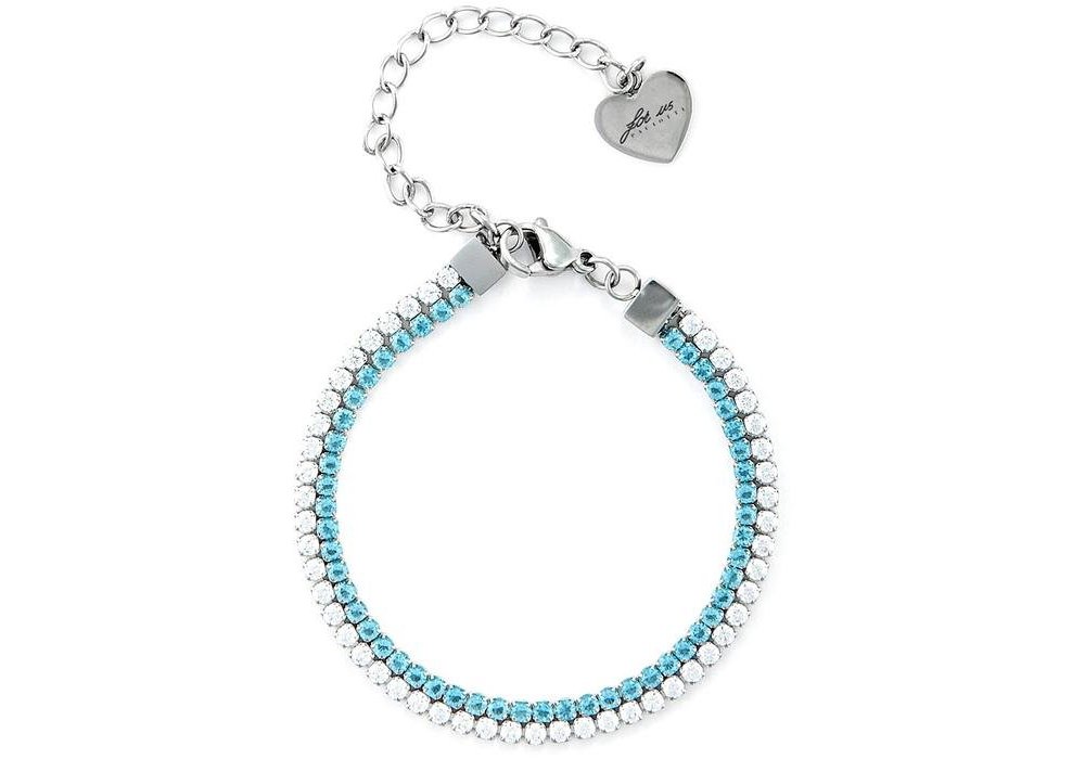 4Us Cesare Paciotti - Bracciale Tennis - Acciaio - Cristalli