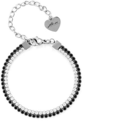 4Us Cesare Paciotti - Bracciale Tennis - Acciaio - Cristalli