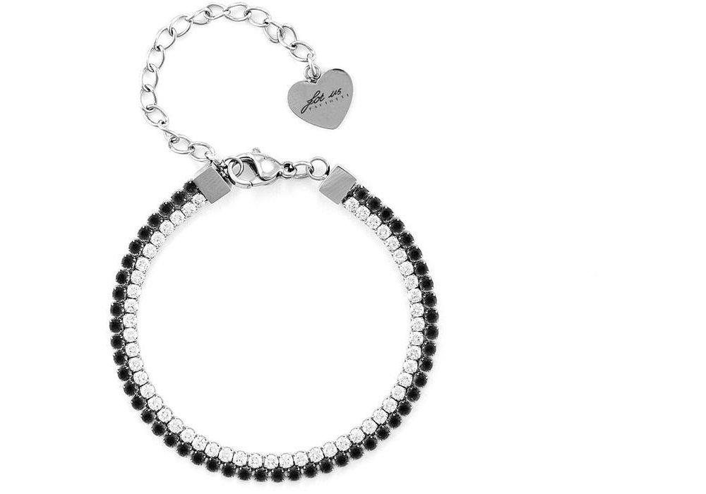 4Us Cesare Paciotti - Bracciale Tennis - Acciaio - Cristalli