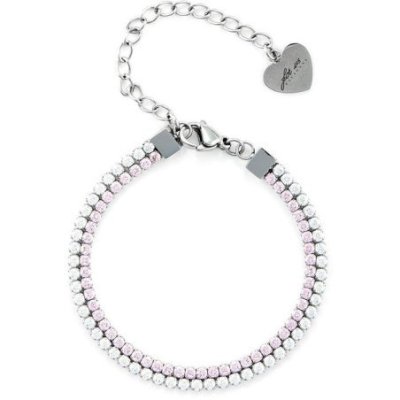 4Us Cesare Paciotti - Bracciale Tennis - Acciaio - Cristalli