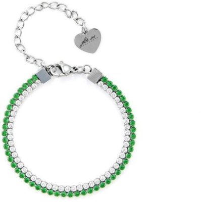 4Us Cesare Paciotti - Bracciale Tennis - Cristalli - Acciaio
