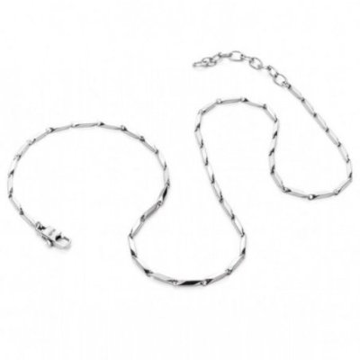 4Us Cesare Paciotti - Collana Tubolare - Acciaio - 50 Cm