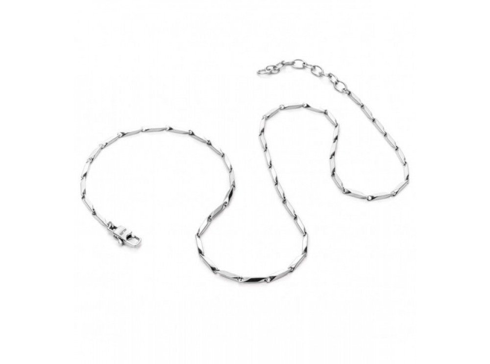 4Us Cesare Paciotti - Collana Tubolare - Acciaio - 50 Cm