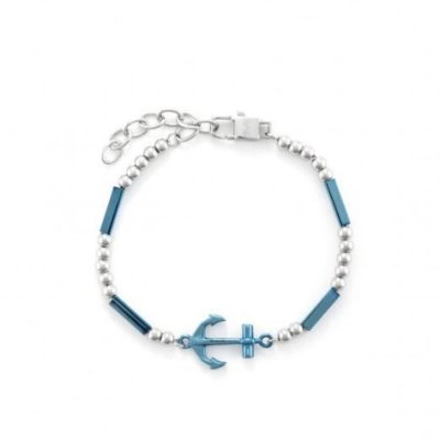 4Us Cesare Paciotti - Bracciale Ancora - Acciaio - Uomo