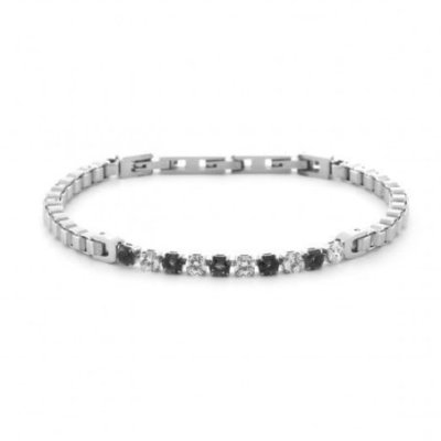 4Us Cesare Paciotti - Bracciale Tennis - Acciaio - Zirconi