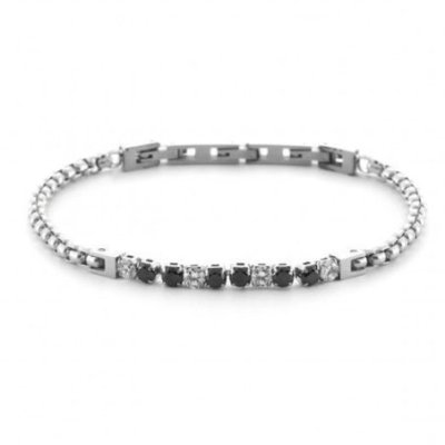 4Us Cesare Paciotti - Bracciale Tennis - Acciaio - Zirconi