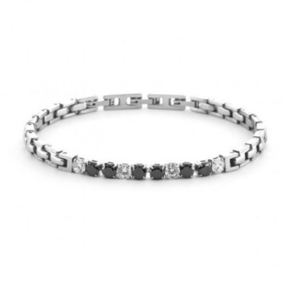 4Us Cesare Paciotti - Bracciale Tennis - Acciaio - Zirconi