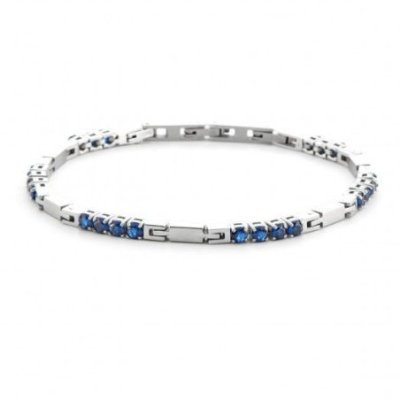 4Us Cesare Paciotti - Bracciale Uomo - Acciaio - Zirconi