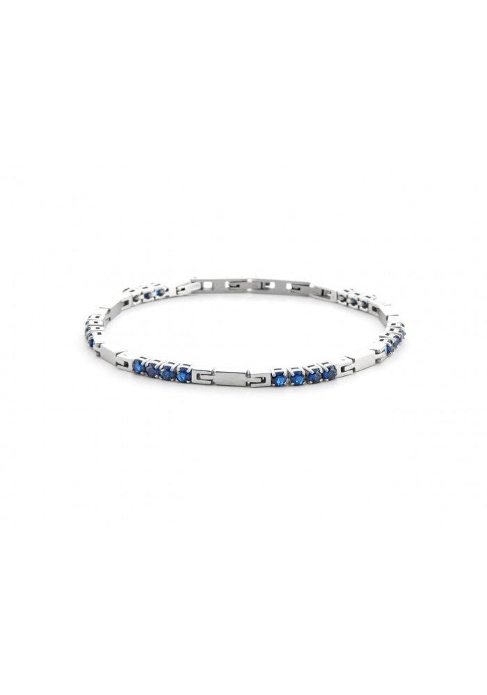 4Us Cesare Paciotti - Bracciale Uomo - Acciaio - Zirconi