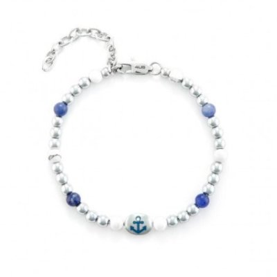 4Us Cesare Paciotti - Bracciale Uomo - Acciaio - Zirconi
