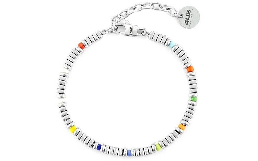 4Us Cesare Paciotti - Bracciale Uomo - Acciaio - Multicolore