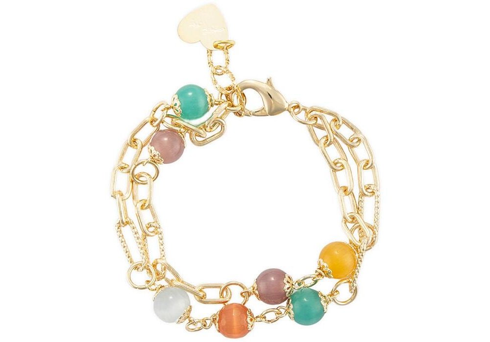 4Us Cesare Paciotti - Bracciale Occhio Di Gatto - Multicolor - Donna
