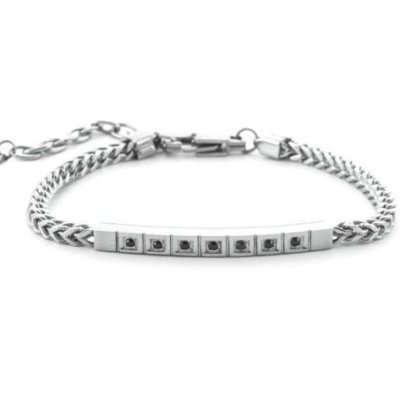 4Us Cesare Paciotti - Bracciale Acciaio - Uomo - Design Moderno