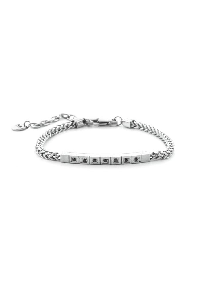 4Us Cesare Paciotti - Bracciale Acciaio - Uomo - Design Moderno