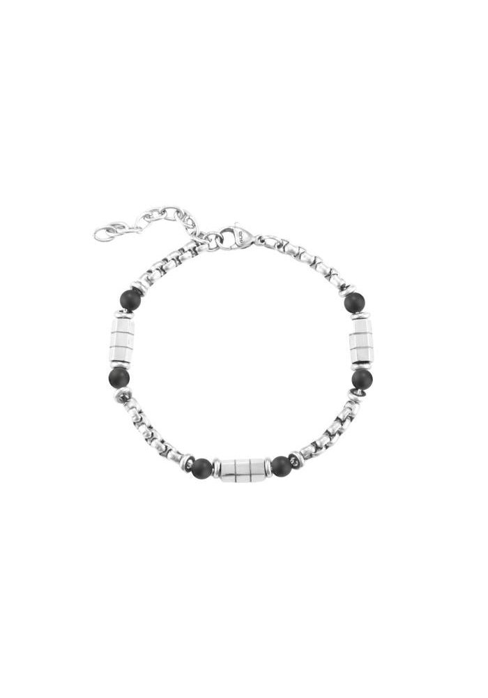 4Us Cesare Paciotti - Bracciale Onice - Acciaio - Uomo