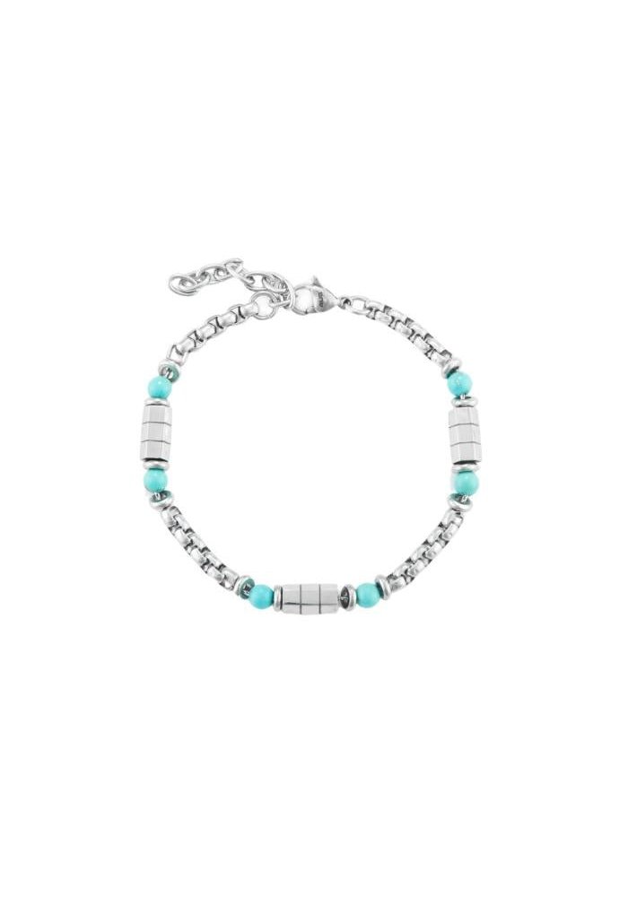 4Us Cesare Paciotti - Bracciale Uomo - Turchese - Acciaio